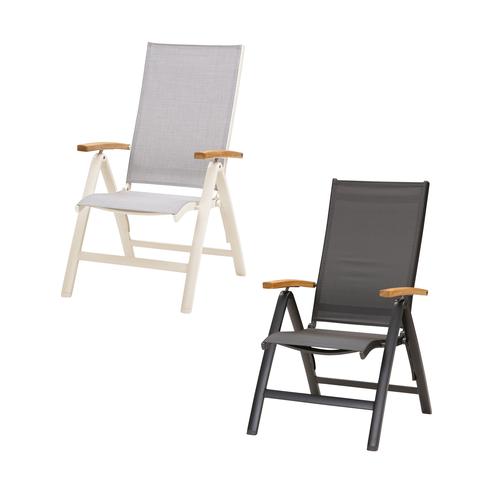 Best Paros Klappstuhl Gartenstuhl Loungestuhl 62 x 67 x 110 cm in mehreren Farben