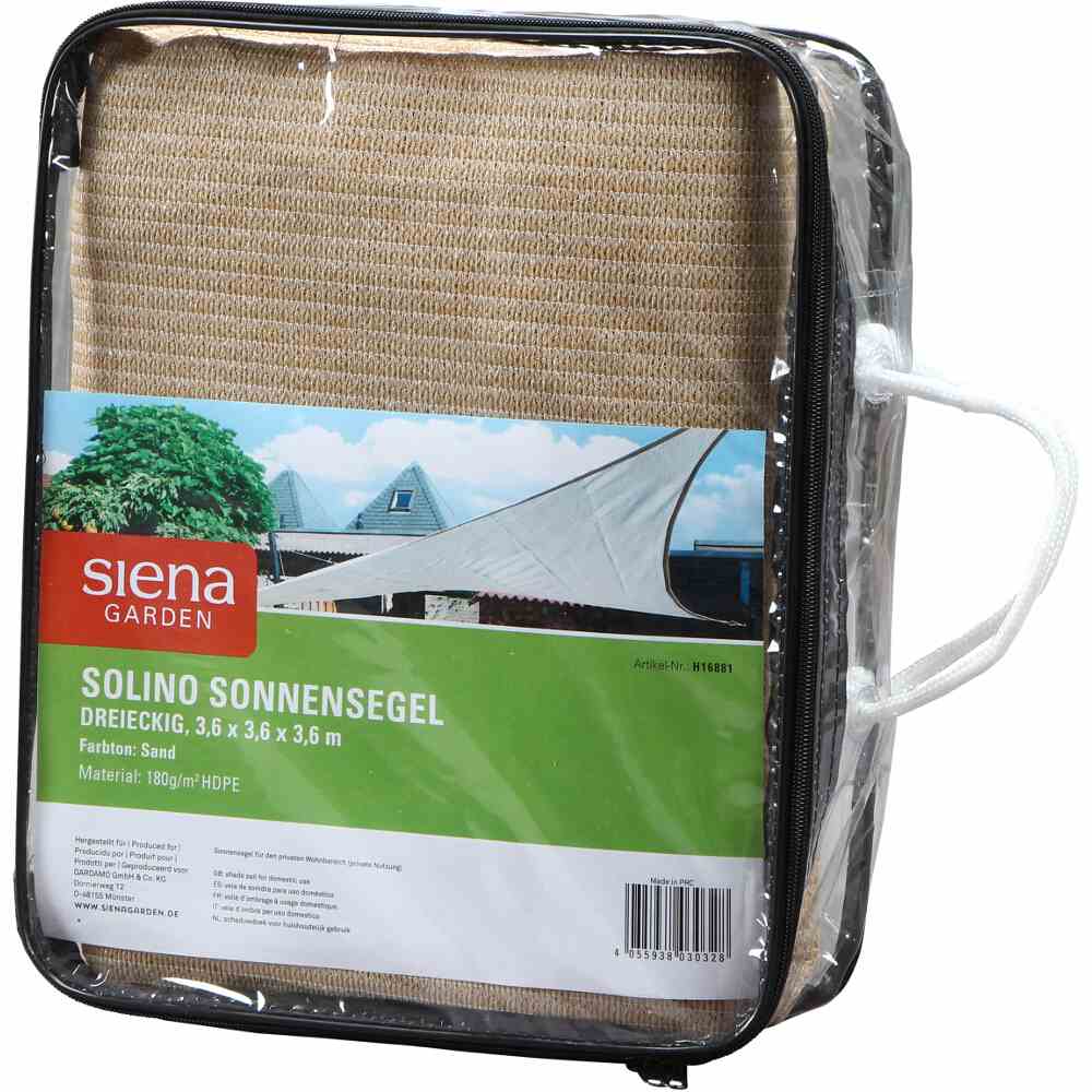 Siena Garden Sonnensegel SOLINO, dreieckig, 360x360x360 cm H16882