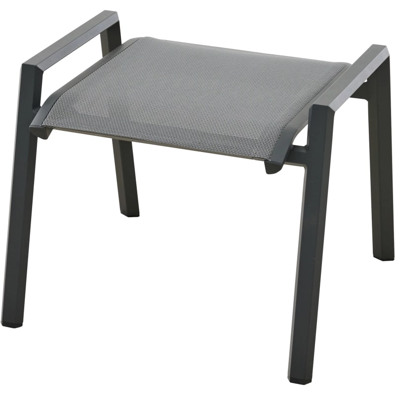 Siena Garden Tauro Hocker – Aluminium & Ranotex in royal-grey (S83266)