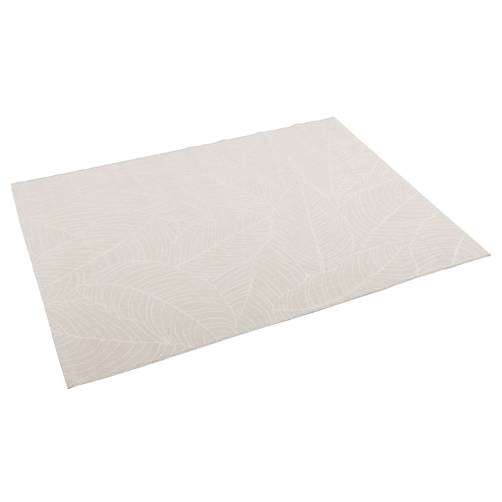 Kettler Outdoorteppich Leaf Größe 200x290 cm, beige grau