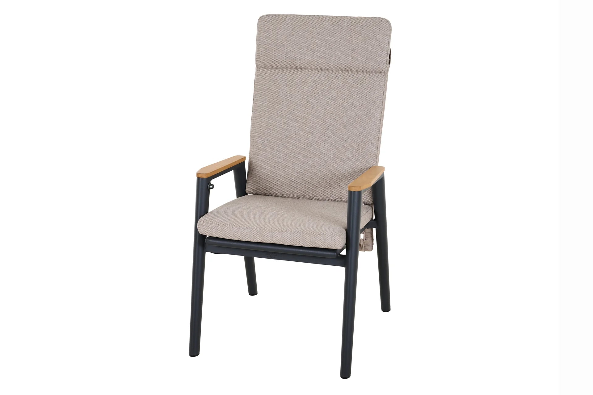 Siena Garden Cortina Dining Move Sessel, natur Alu, Rope, teak T50303