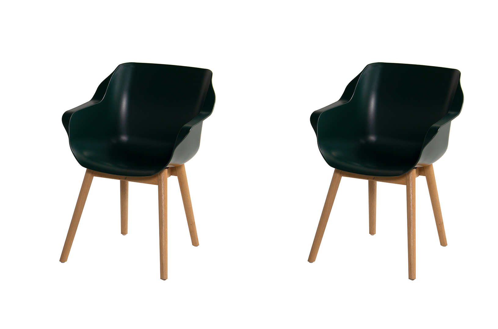 Hartman Sophie Teak Dining Stuhl dunkelgrün