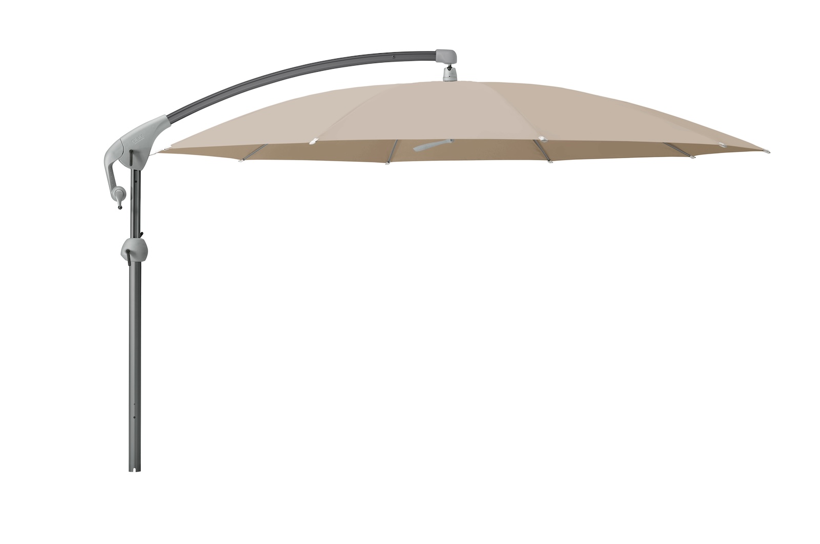 GLATZ Sonnenschirm PENDALEX® P+ rund ø 325 cm Stoffklasse 5 in 27 Farben wählbar Seitenmast