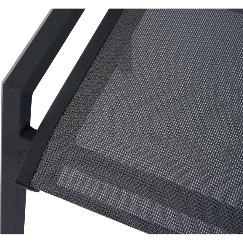 Siena Garden Tauro Hocker – Aluminium & Ranotex in royal-grey (S83266)