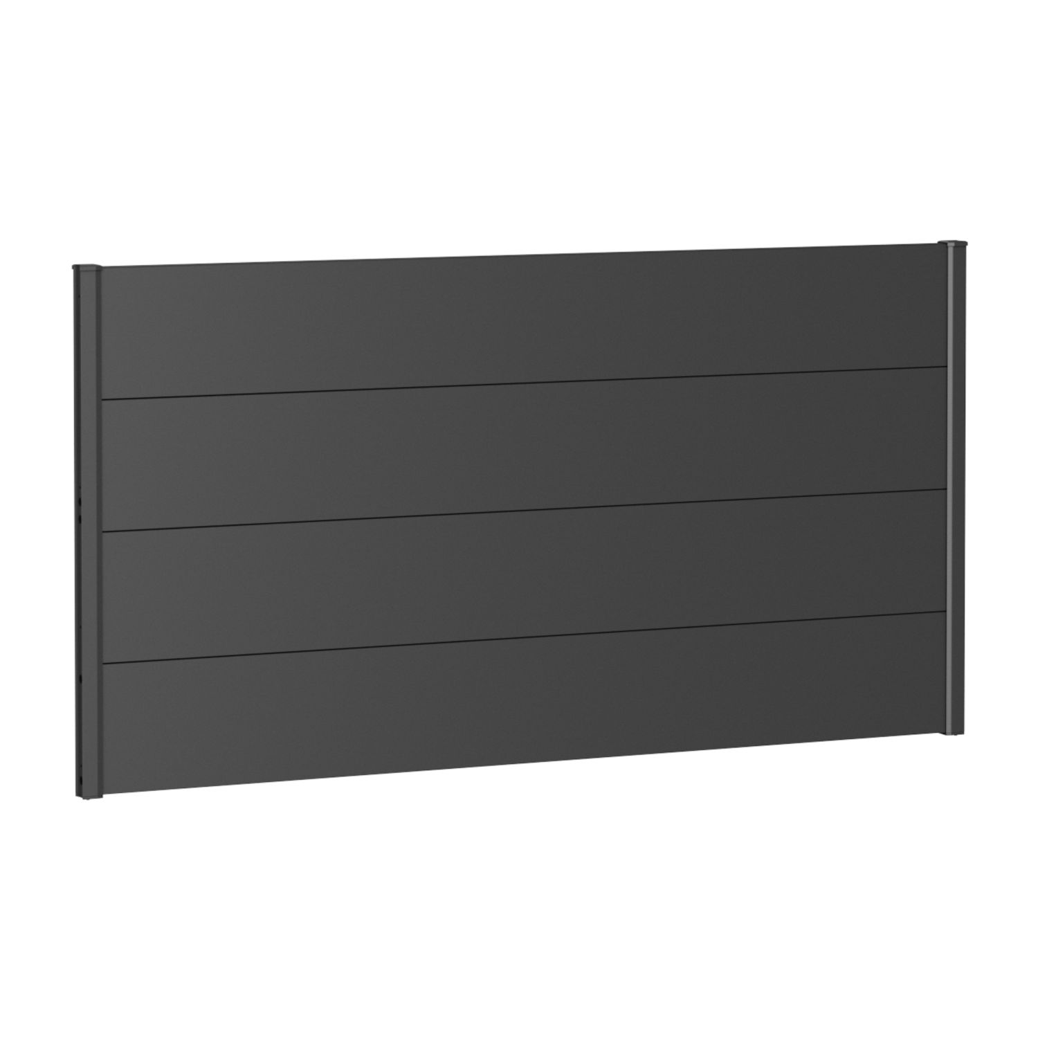 Biohort Sichtschutz Metall dunkelgrau-metallic Gartenzaun Windschutz