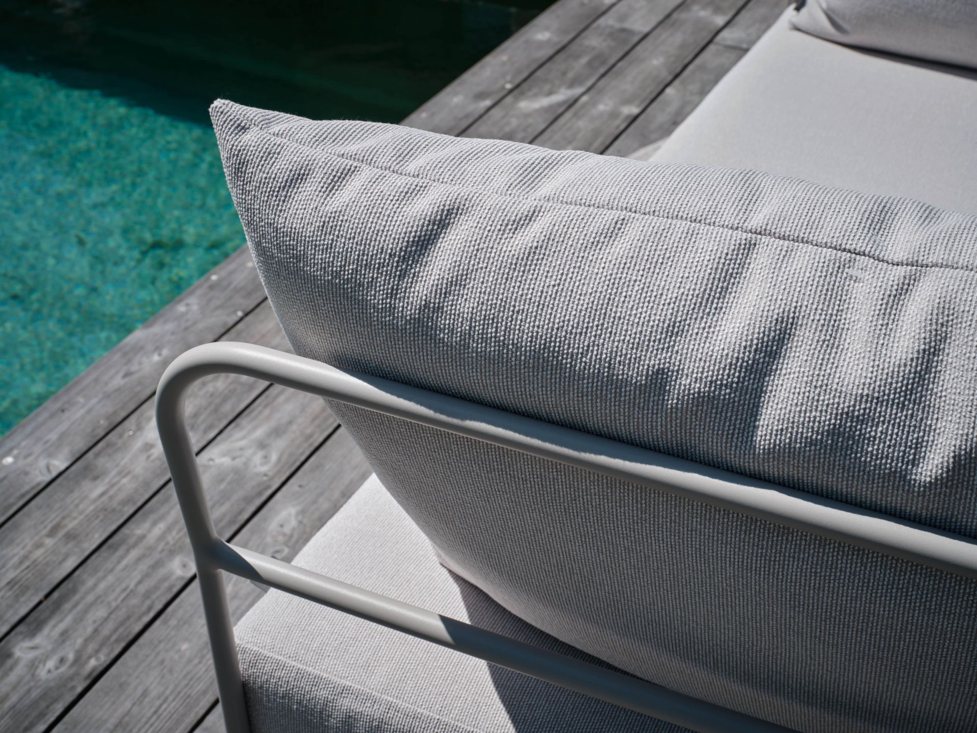 Stern Coco Lounge-Mittelelement Lounge-Bank Lounge-Sofa Gartensofa greige/vanilla