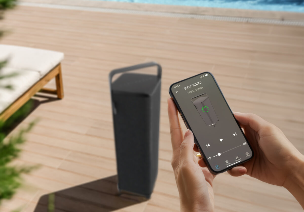 sonoro Vibes XL Tragbarer Outdoor Bluetooth Lautsprecher mit HiFi-Klang Schwarz