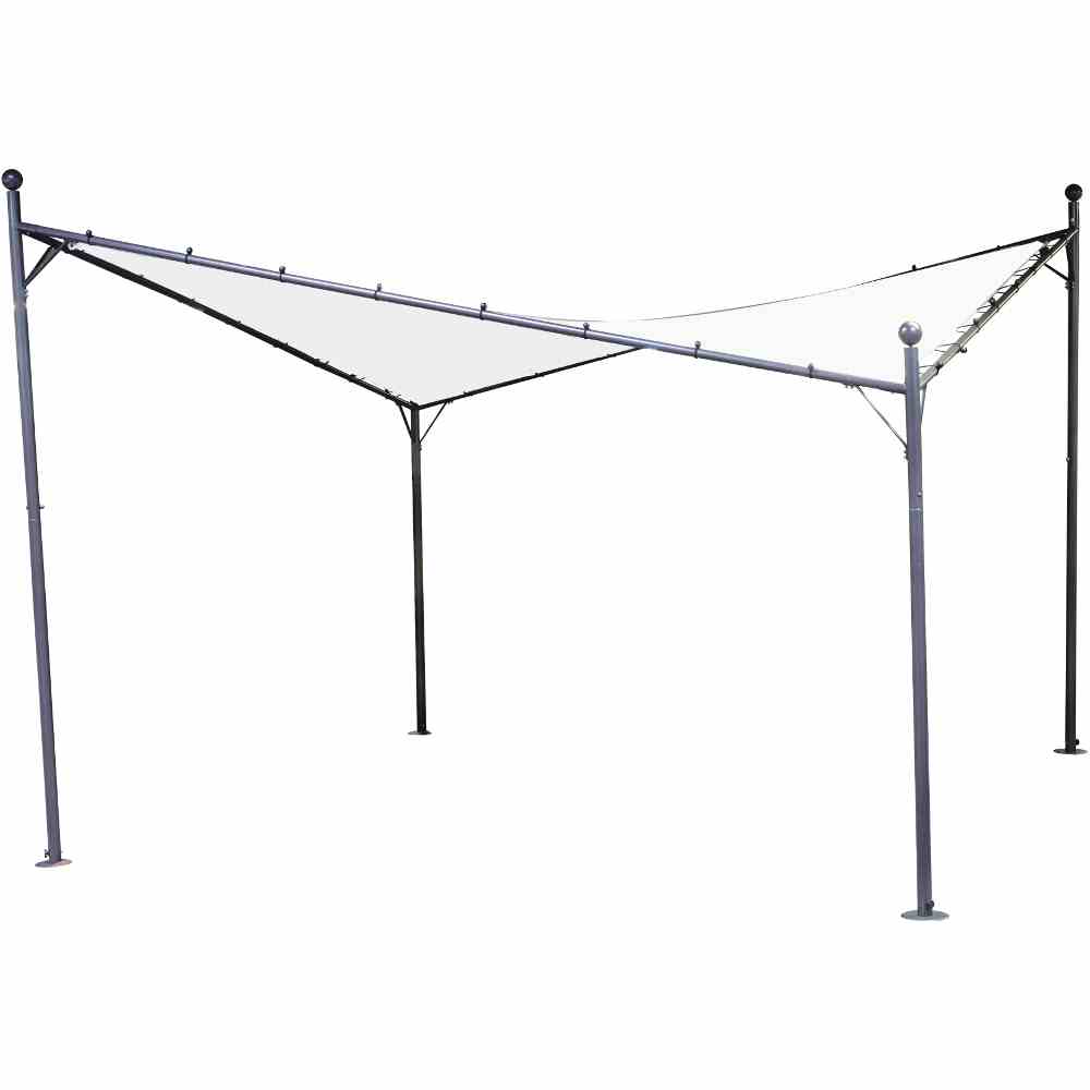 Siena Garden Pavillon BERLINO, quadratisch, 400x400 cm weiß 120399
