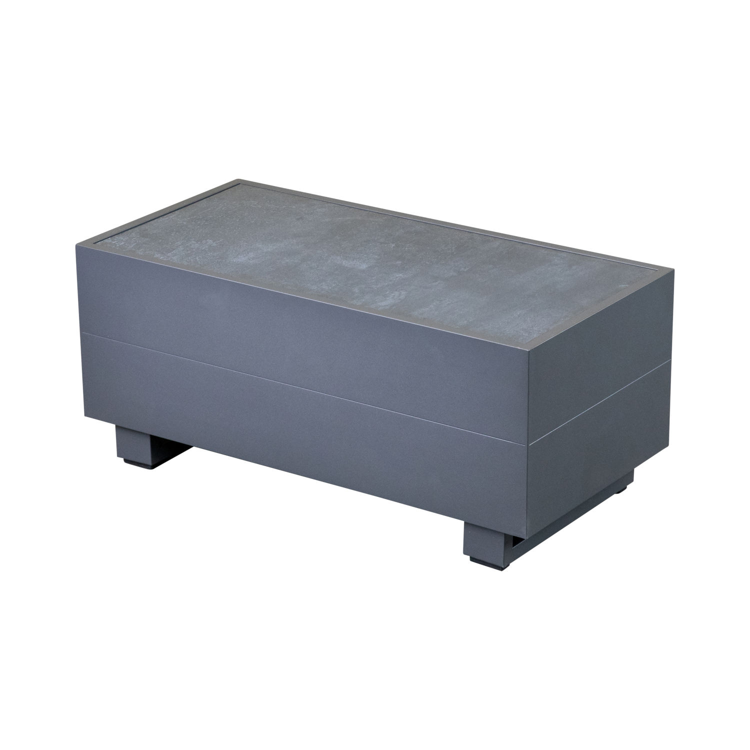 Inko Lounge-Tisch Pasadena Aluminium anthrazit 35x70 cm Inko Lounge-Tisch Pasadena Aluminium anthrazit 35x70 cm