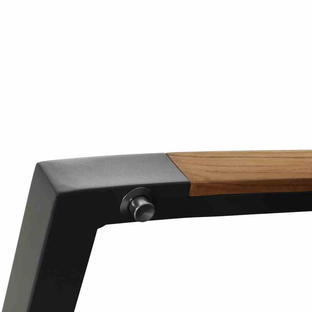 Siena Garden Verdo Dining Move Sessel Gardino®-Geflecht bronze-grau/Aluminium/Teak