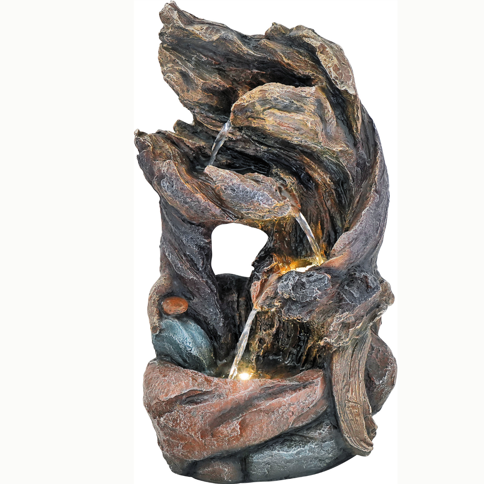 Granimex Pico Brunnen inkl. Pumpe und LED-Beleuchtung 50x33x20 cm Granimex Pico Brunnen inkl. Pumpe und LED-Beleuchtung 50x33x20 cm