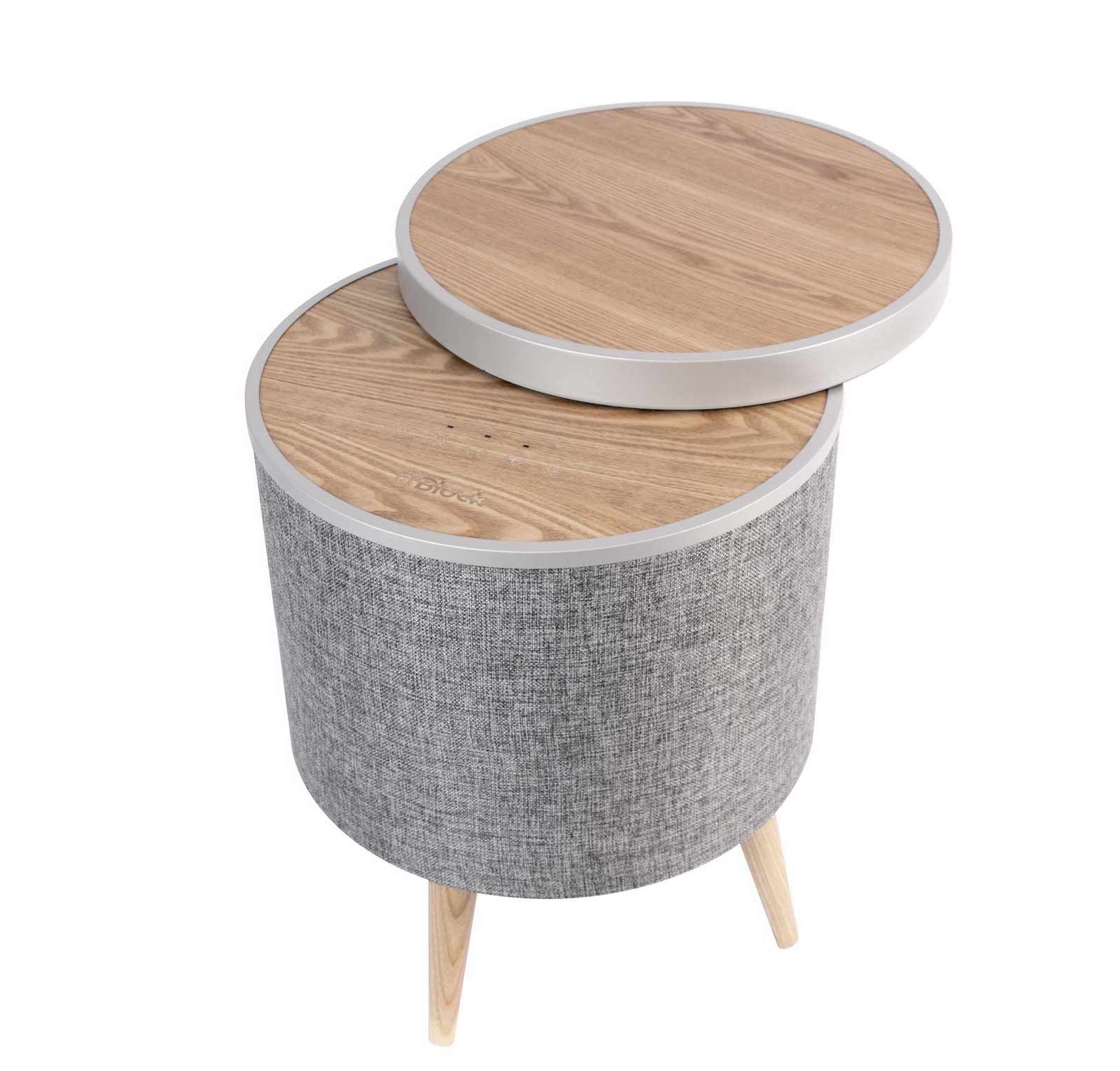 Block Helsinki Eiche Tischlautsprecher Tisch mit Bluetooth Lautsprecher von Audioblock Block Helsinki Eiche Tischlautsprecher Tisch mit Bluetooth Lautsprecher von Audioblock