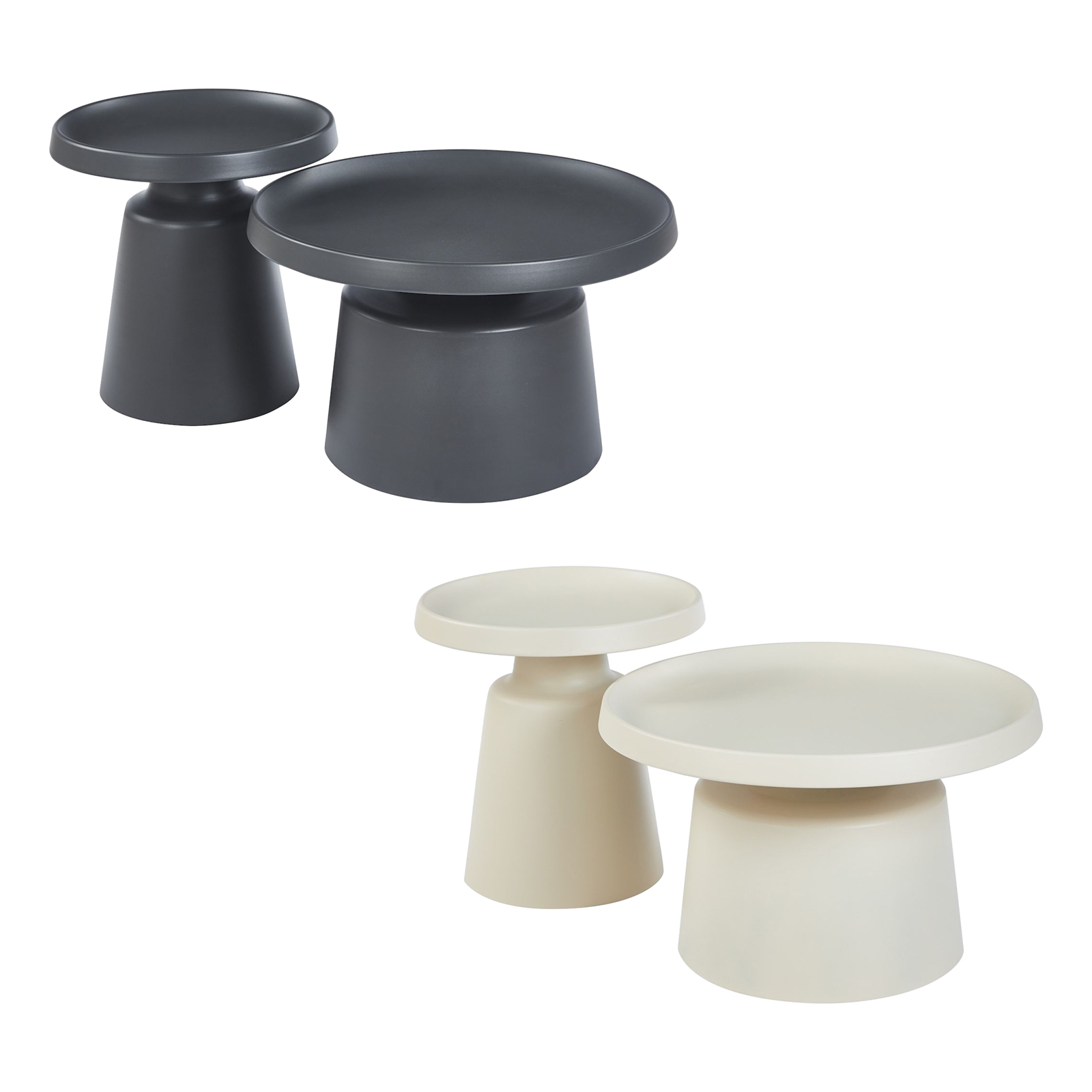 Best Freizeitmöbel Ferrero Beistelltisch Set Couchtische 2er Set anthrazit/sand Best Freizeitmöbel Ferrero Beistelltisch Set Couchtische 2er Set anthrazit/sand