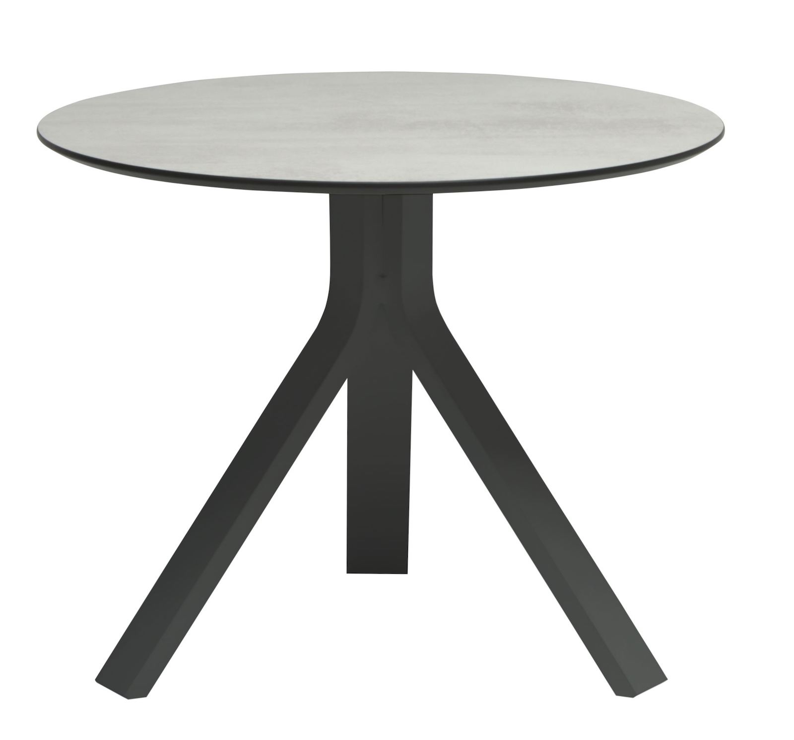 Stern Beistelltisch Freddie Ø 60 cm Aluminium anthrazit/Silverstar 2.0 Zement hell Tisch Gartentisch