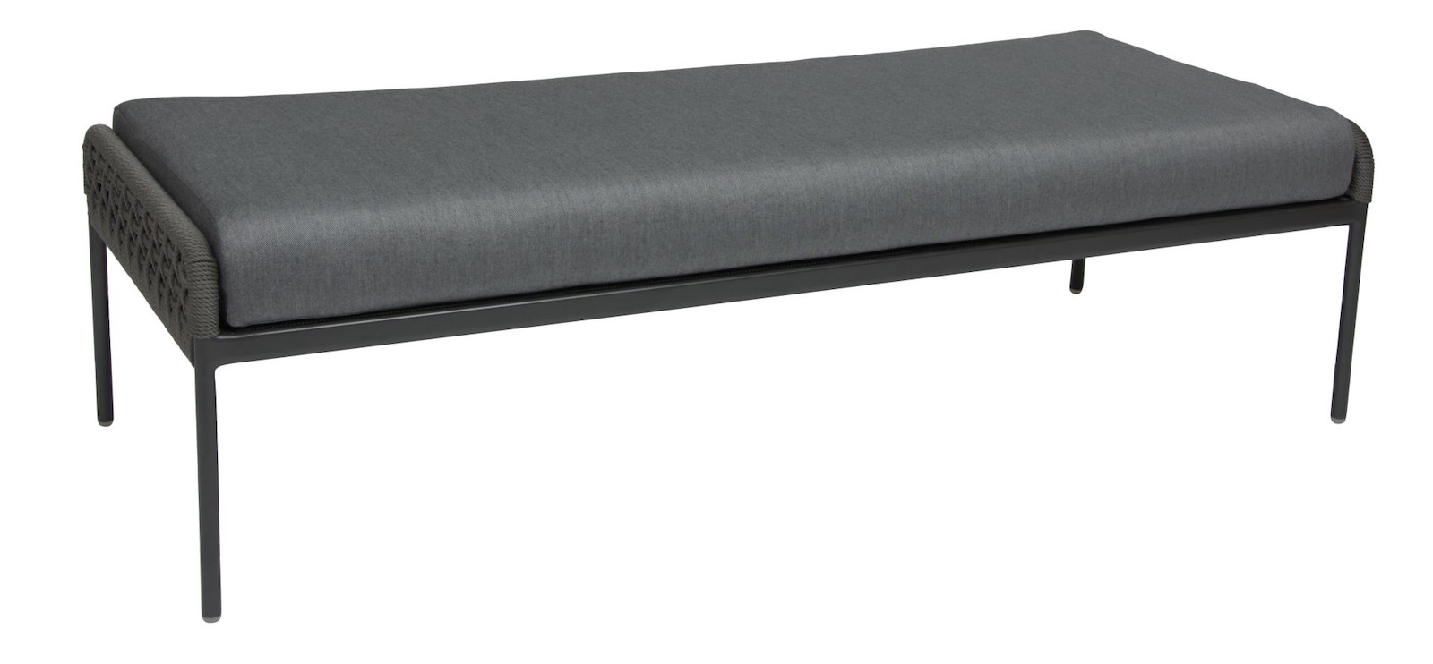 Stern Greta Lounge-Bank Gartenbank Gartensofa Aluminium-Gestell seidengrau