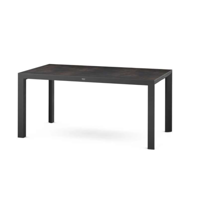 Silva Dining Tisch 160x90 cm matt anthrazit / HPL titan Gestell Aluminium, HPL titan