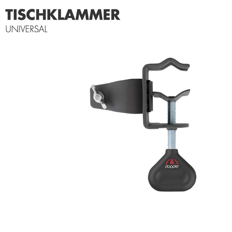 Doppler Tischklammer für Sonnenschirme Universal mit ø 22 bis 32 mm Sonnenschirmhalterung 85199A