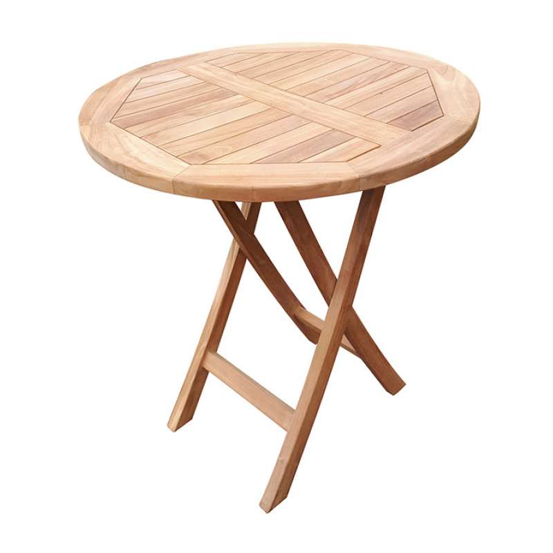 deVries Klapptisch "WOODIE" aus Teakholz ( Basic) rund Größe ø70 x 75 cm