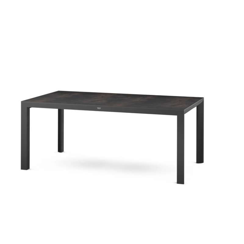 Silva Dining Tisch 180x95cm matt anthrazit / HPL titan Gestell Aluminium, HPL titan