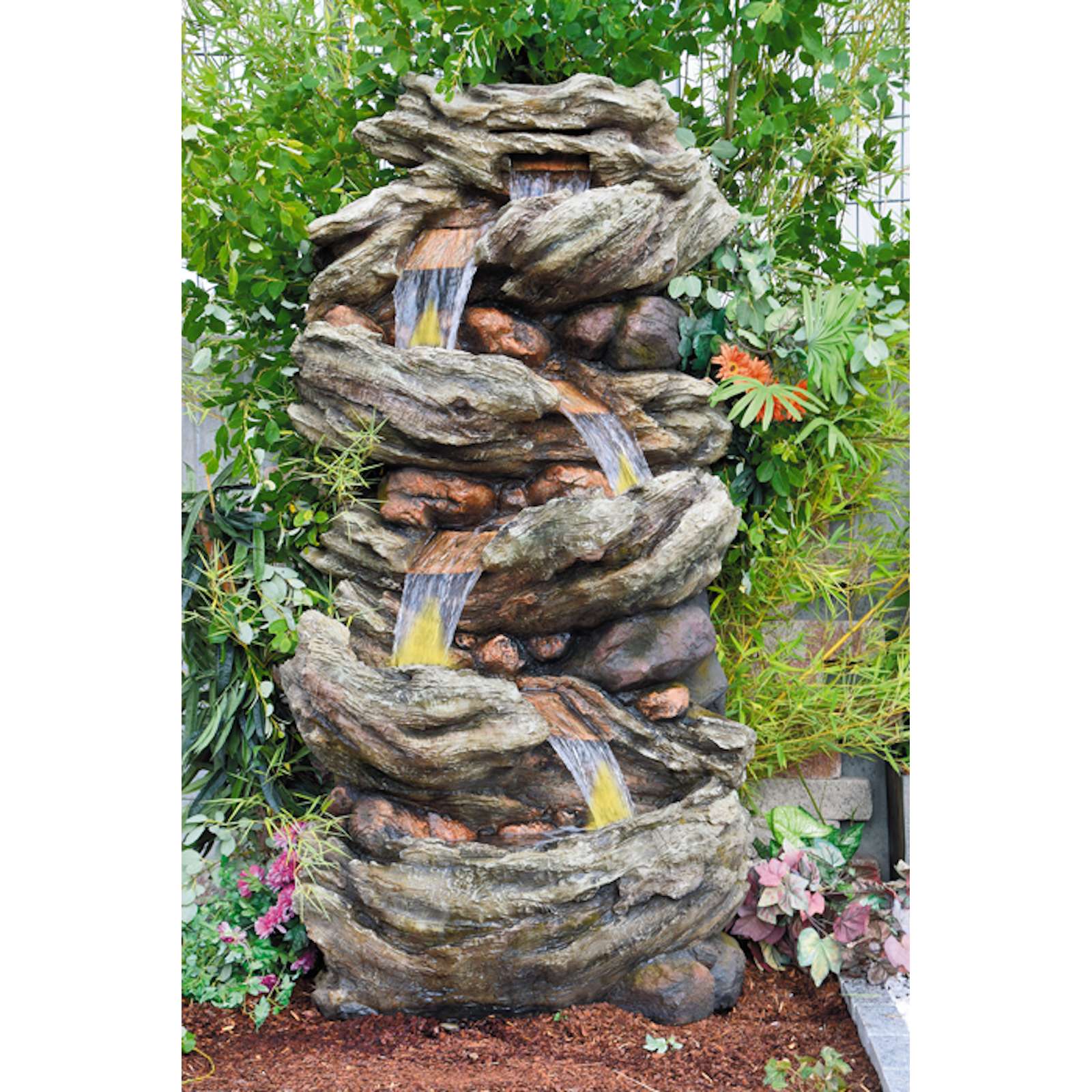 Granimex Kuang Si Gigant Wasserfall Xxl Gartenbrunnen 206 X 106 X