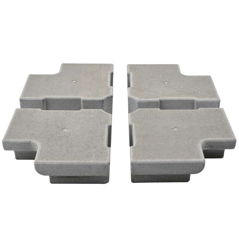 GLATZ Gewichte Set 4 Stück Betonguss für Rollensockelrahmen M4 180 kg