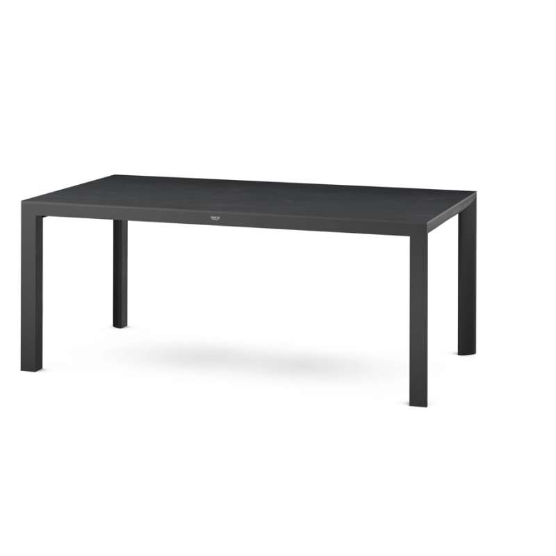 Silva Dining Tisch 160x90 cm matt anthrazit / HPL ferro Gestell Aluminium, HPL ferro